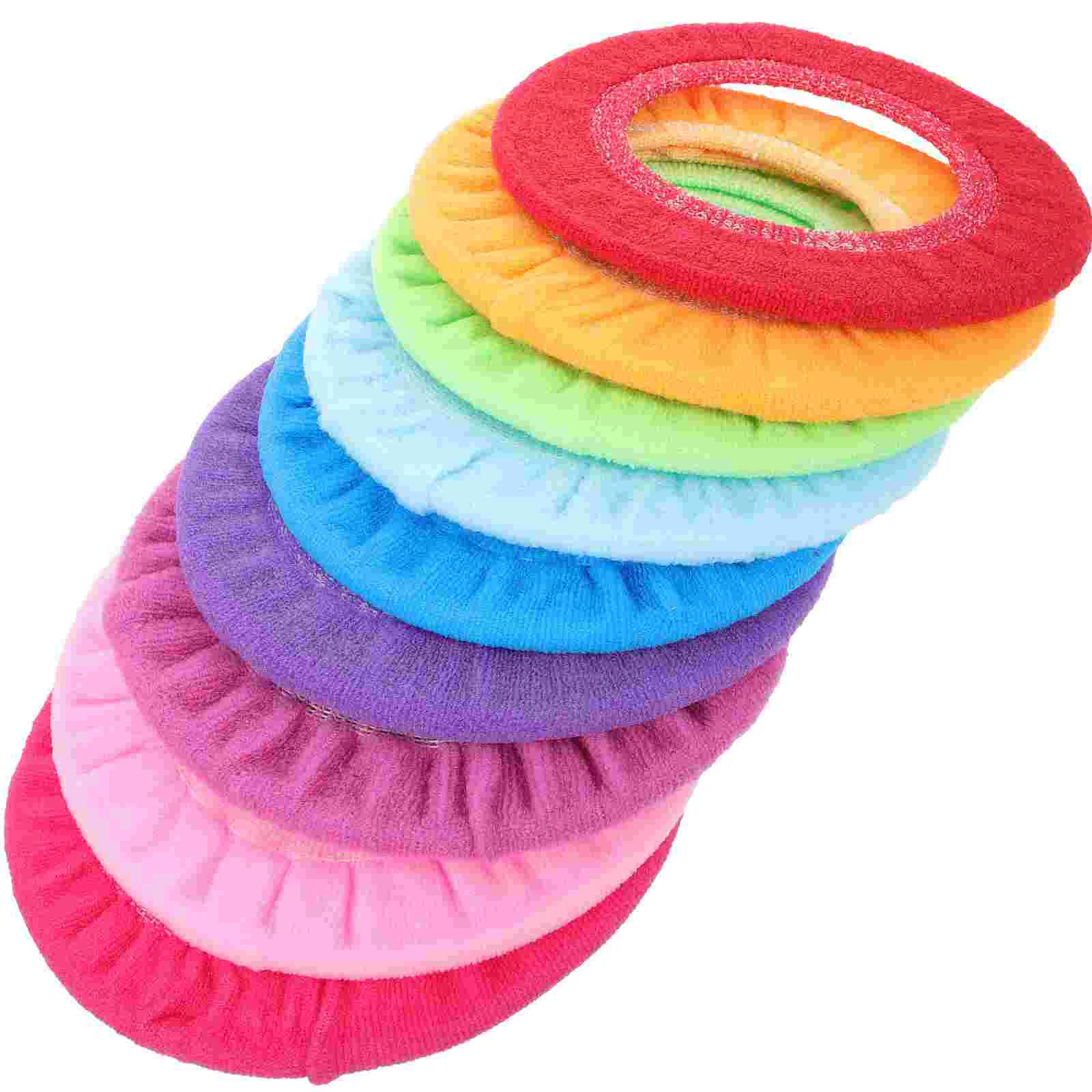 

9 Pcs Spittoon Pad Decor for Bathroom Stretchable Toilet Seat Cushion Decoration Warm Cover Polypropylene Bathrooms