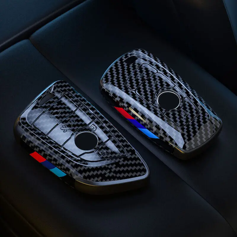 Carbon Fiber Remote Keybox Housing Protective Cover Suitable For BMW F10 F20 F22 F30 F32 F48 F15 F25 G30 G01 G05 G07 key case cover,car key shell