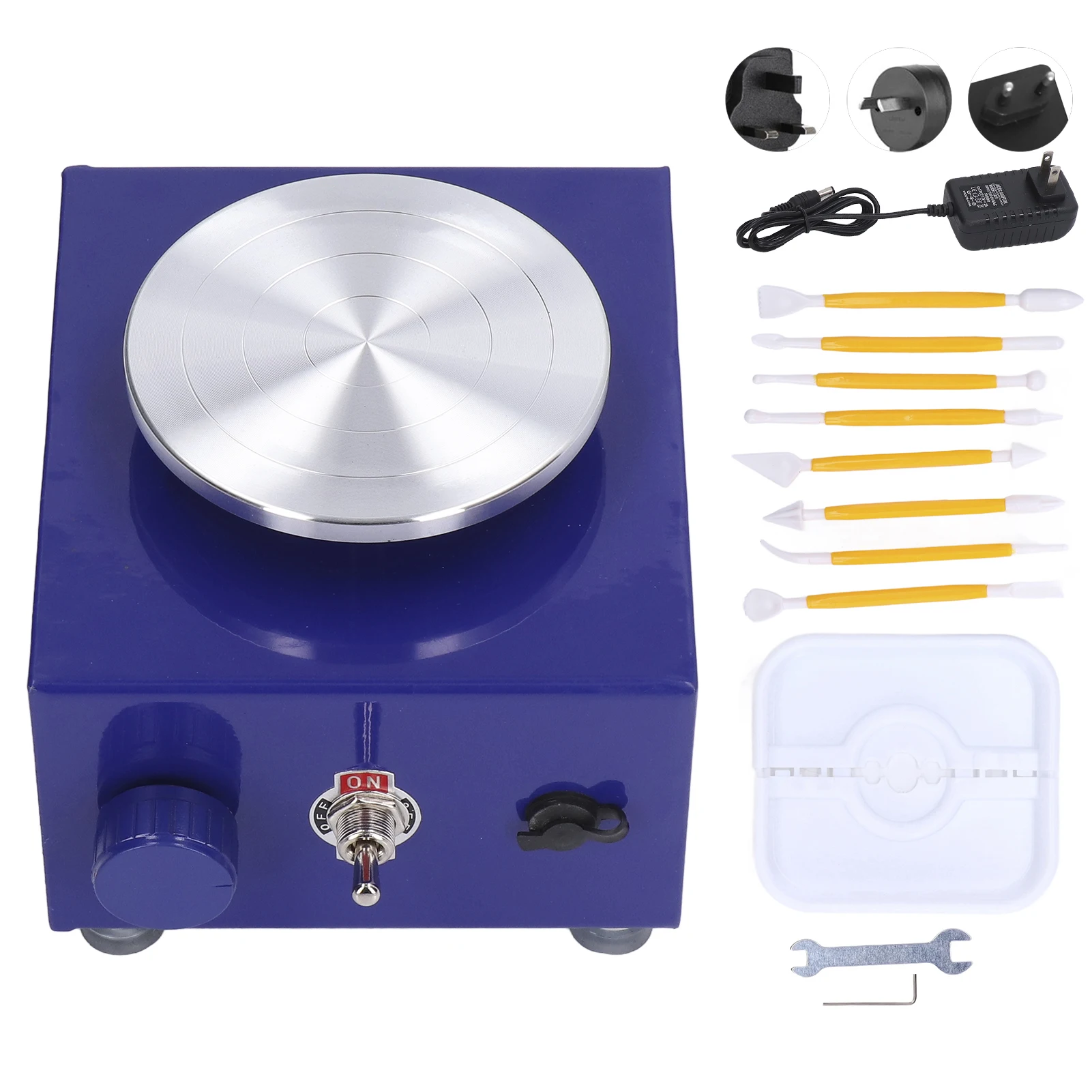 Pottery Wheel Ceramic Tools Mini Pottery Wheel Pottery Machine Compact Structure Widely Used Stable Performance Home DIY School