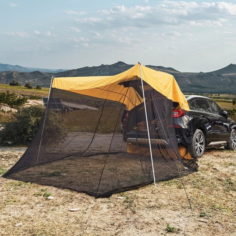 Car Rear Tent Vehicle Extension Sunshade Tent SUV Trunk Side Awning SUV