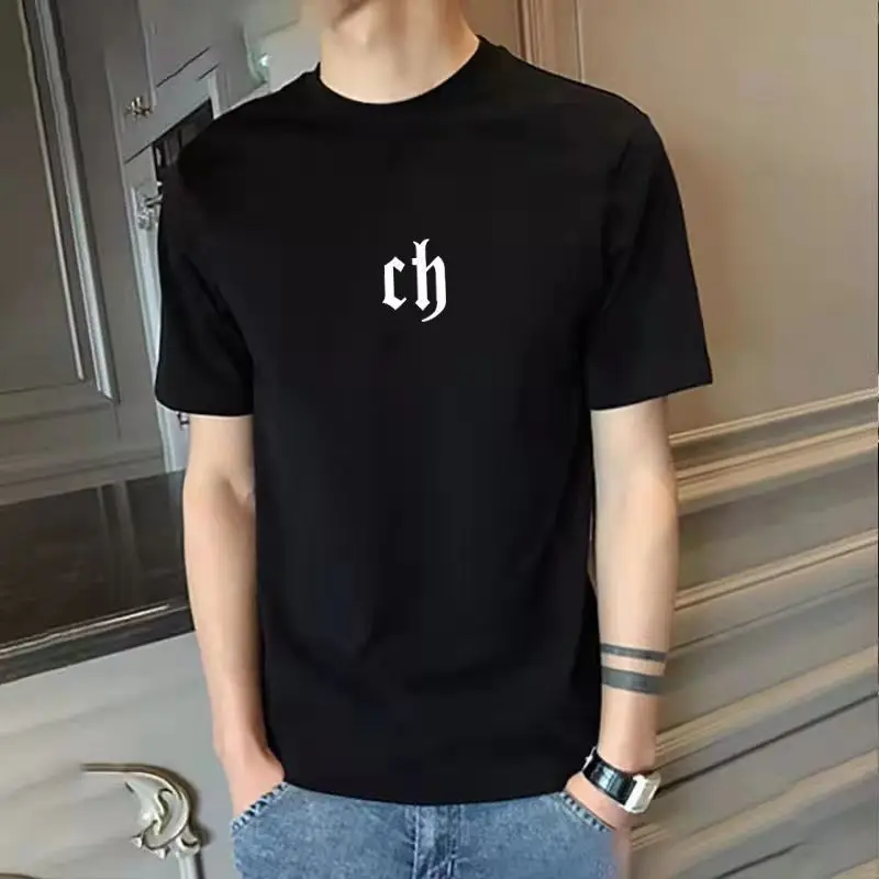 thumbnail image 1 of Camisetas con estampado de alfabeto para hombre, camisetas de gran tamaño para hombre, camisetas gráficas blancas, ropa barata y de alta calidad, nuevas en moda, 1 of 5
