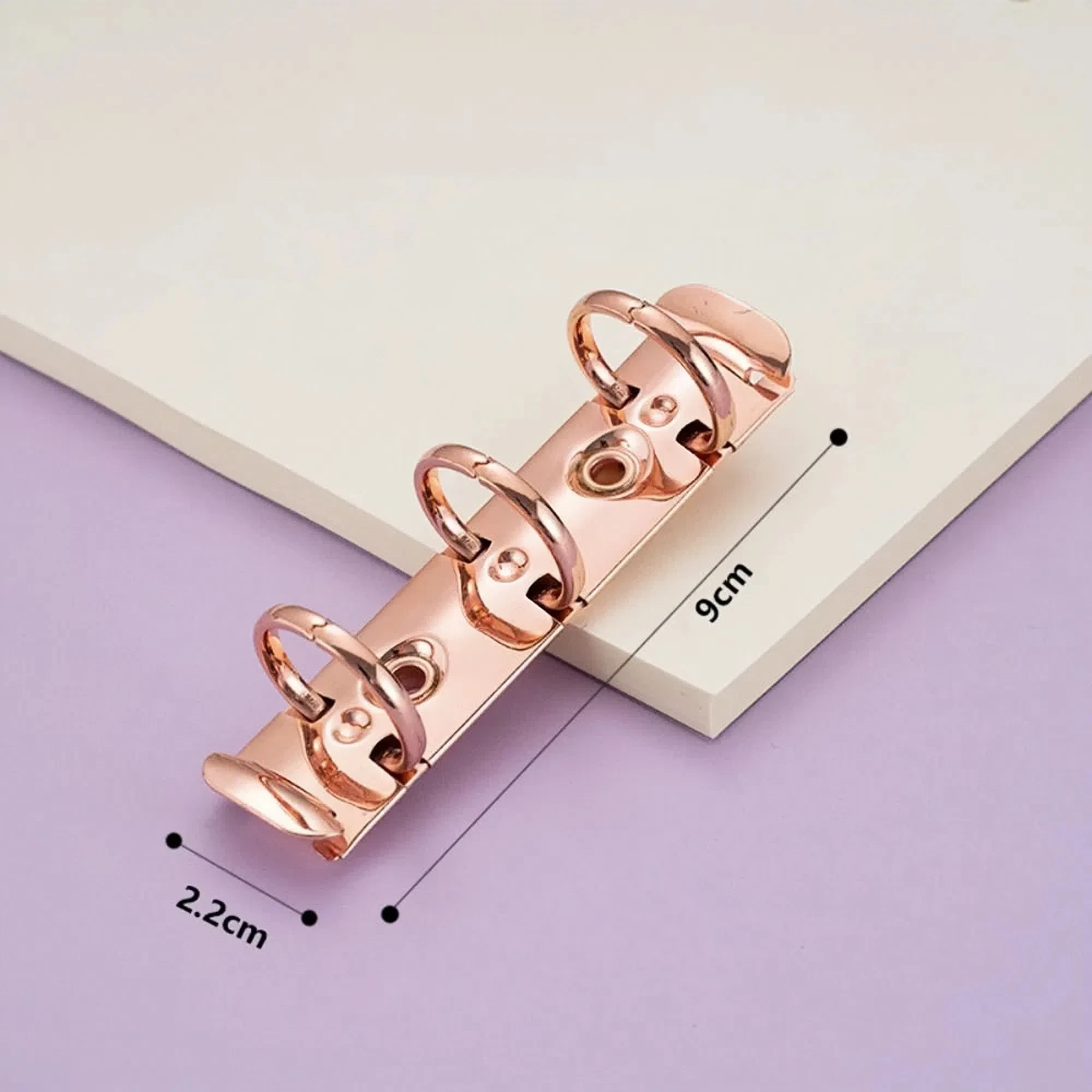 내구성 있는 분리형 금속 스파이럴 링 바인더 클립 고품질 다이어리 A8 종이 바인더 클립 DIY 앨범 루즈 리프 링 파일 폴더