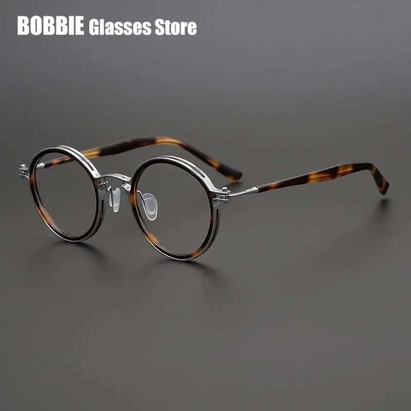 Top Quality Retro Round Glasses Frame Japanese Handmade