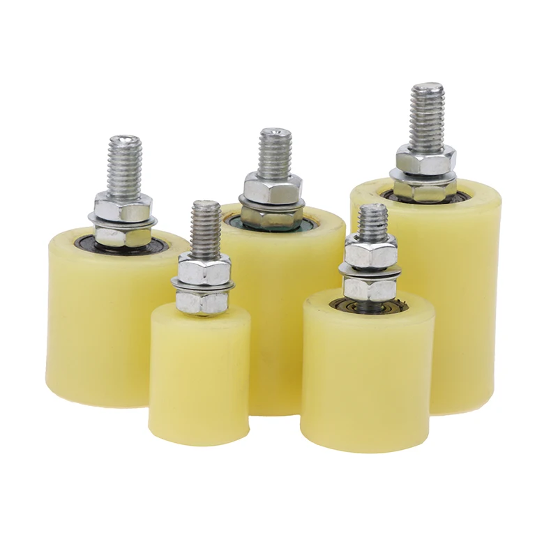 Roulettes de porte à roulettes en nylon, roulement épaissi, portes coulissantes ou en porte-à-faux, guide de positionnement, roue de porte de traduction, 1 pièce