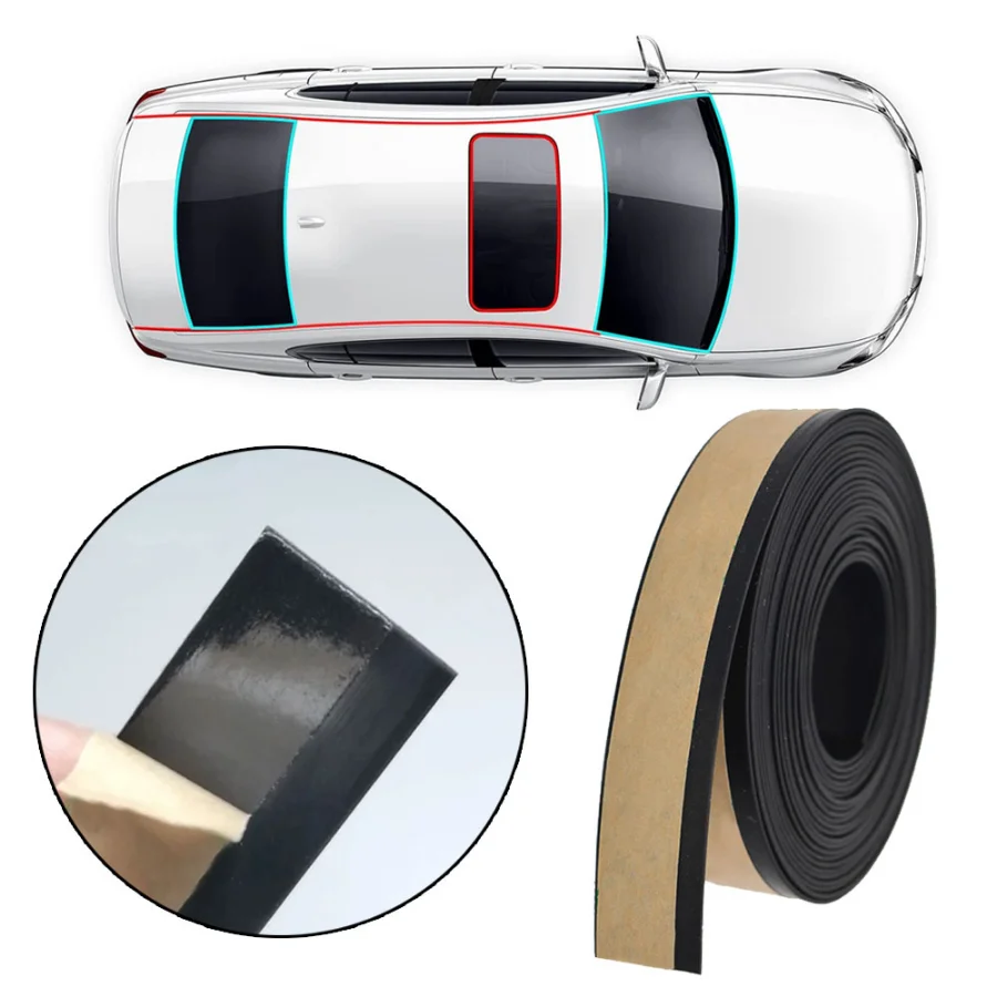 1 Pcs 4M Rubber Sealing Strip Car Side Door Windo Glass Seal Weatherstrip  Rain Visor Universal Car & Truck Accessories - AliExpress