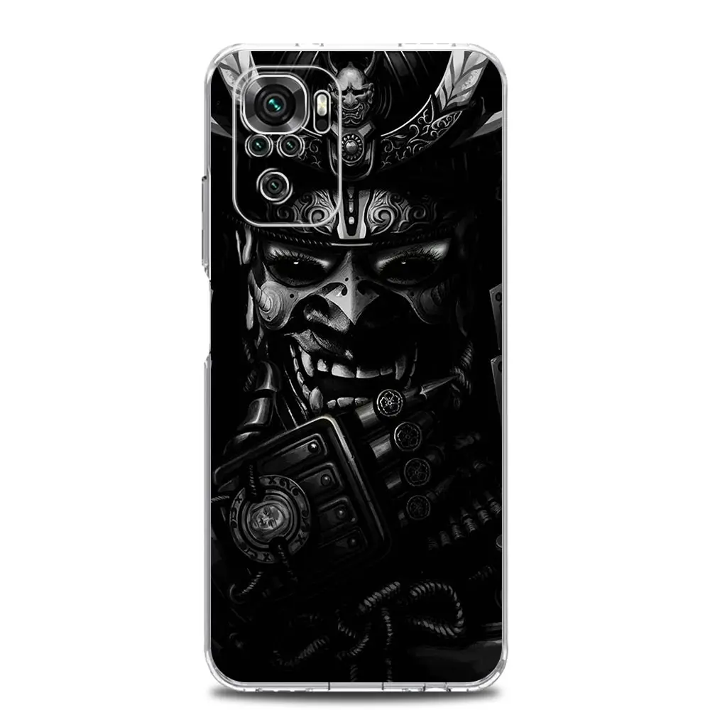 Samurai Hannya Mask Ghost Soft Phone Case