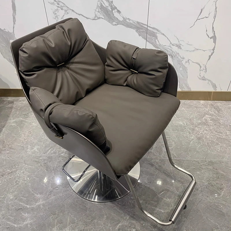 Arm Facial Barber Chairs Professional Hairdressing Lounge Cutting Barber Chairs Desk Taburete Con Ruedas Salon Furniture WJ25XP leather pedicure chair professional backrest haircutting styling chair swivel barbershop taburete ruedas barber equipment lj50bc