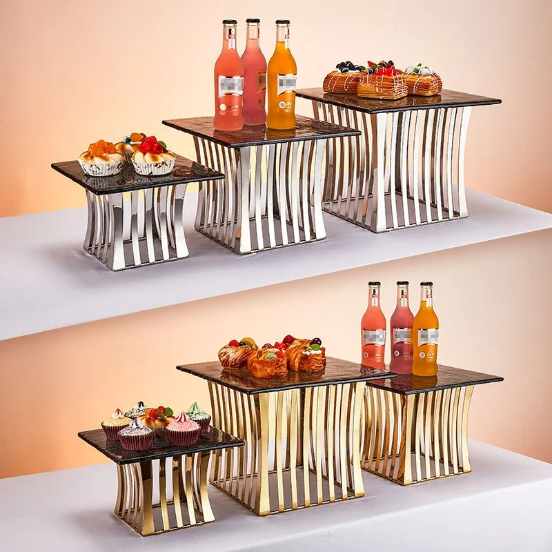 Creative cake rack Fruit tray Dessert table Snack display rack Tea break stand Wedding food booth Cake stand cake display