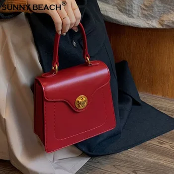 Borsa a tracolla Tote nera rossa di lusso per borsa a tracolla da donna borsa da donna Bolsas in pelle PU di alta qualità