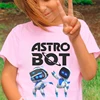 Funny Astro Bot Design T-Shirt Kids Crew Neck Short Sleeve Tops Tees Cartoon Game Character Robot Boys Girls Streetwear Tshirt 5