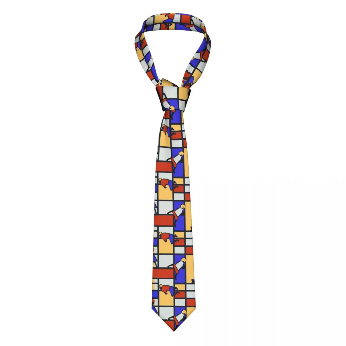 

Geometical Children Playground Neckties 8 cm Classic Mondrian Neck Tie Mens Suits Accessories Cravat Wedding Accessories Party