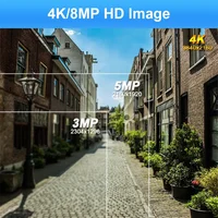 Kit de Caméras de permission Vidéo, Protection de Sécurité, CCTV, 16CH, Nvr, 2.8mm-12mm, DVR, 10 Caméras, Poe, 4K, 8MP 3
