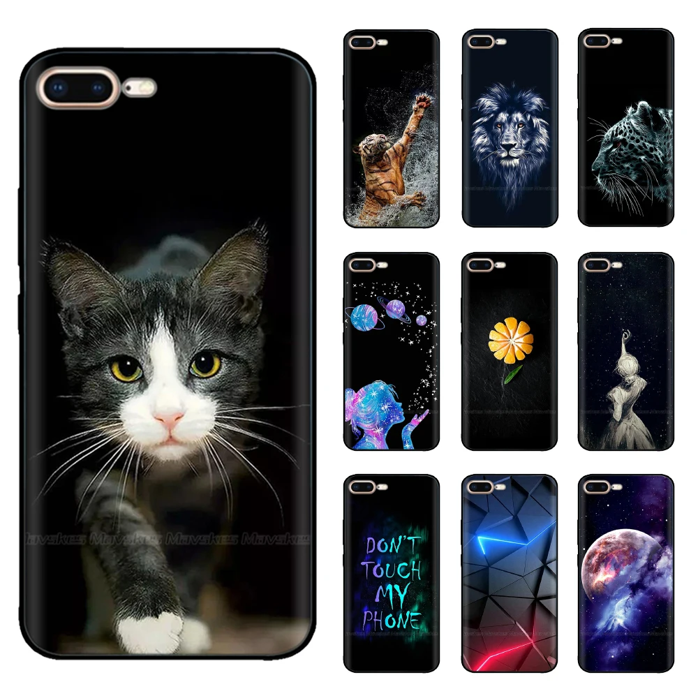 Custodia In Silicone Per Iphone 6 7 8 Plus Cover Posteriore Verniciata Per Iphone 6S 6 7 8 Plus Custodie Fantasia Funda Bumper Coque Capa