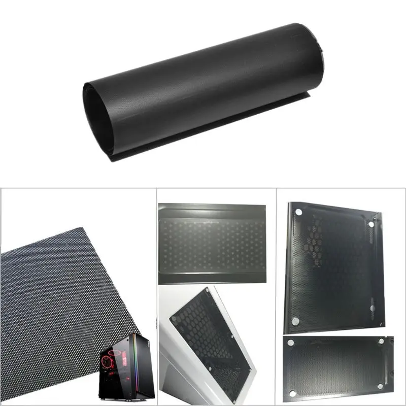 100*30cm Plastic PVC Computer Case Cooling Fan Dustproof Dust Filters Mesh for DIY Case Fan Accessories 6
