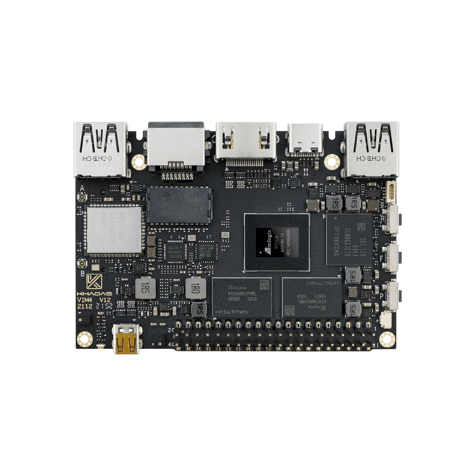 Khadas VIM4 SBC: Amlogic A311D2 ̱  ǻ, Mali G52 MP8(8EE) GPU, 8GB + 32GB