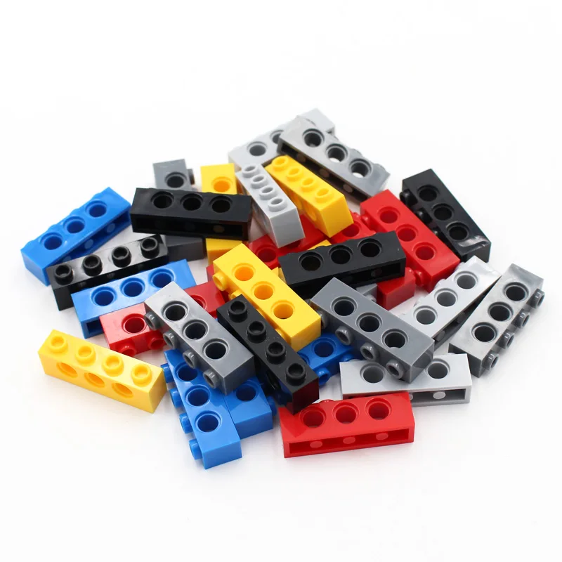 기술 3701 벽돌, 구멍이 있는 두꺼운 벽돌 빌딩 블록, 호환 액세서리 입자, 기계 과학, 1x4, 70 개
