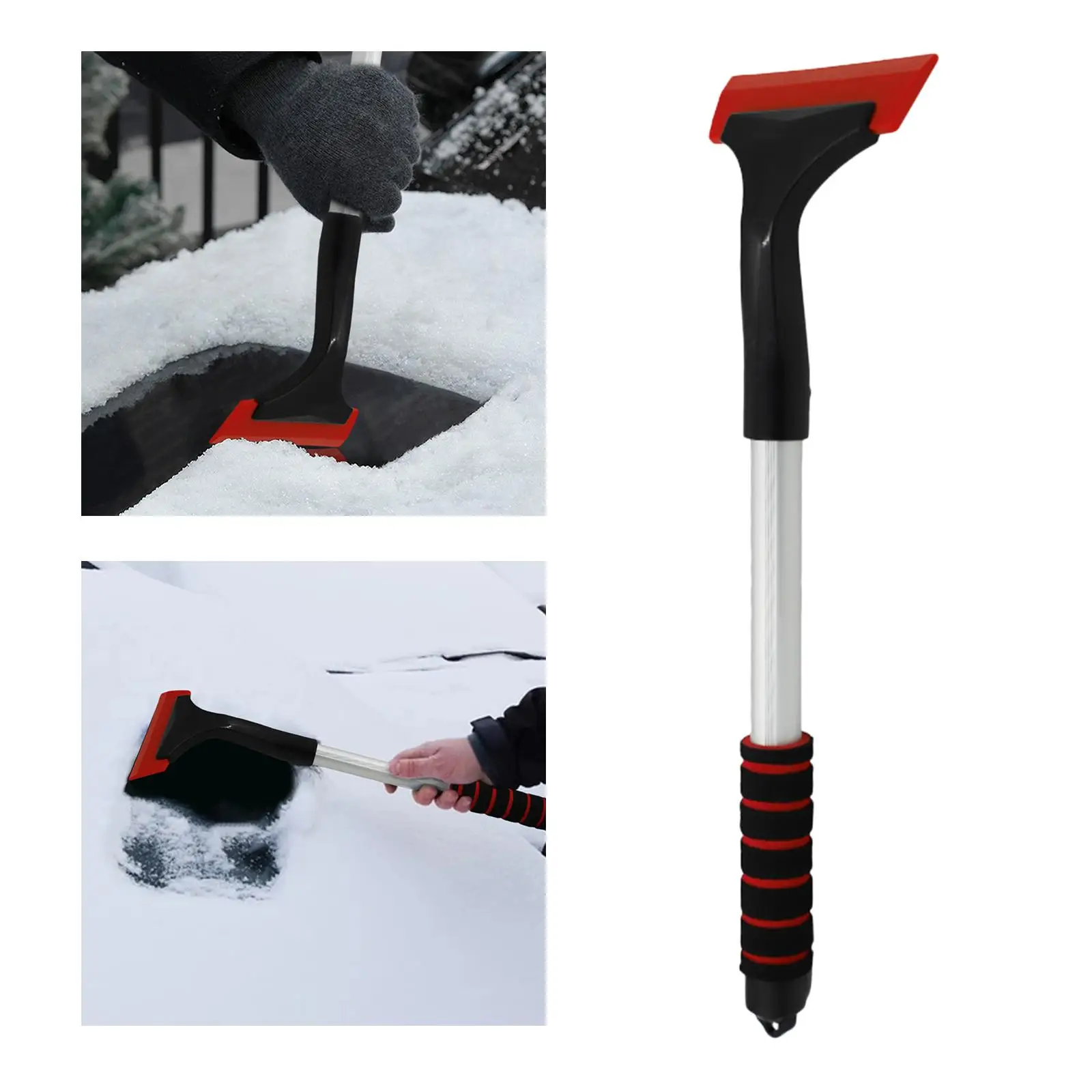 2x Ice , Window Accessories with Foam Material Cleaninging Frost Removal Tool Glass Brush Breaker, Fit for Suvs Trucks