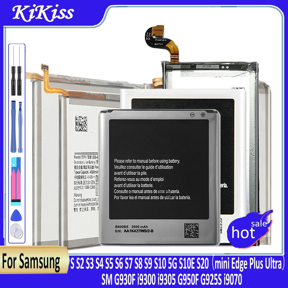 Batteria Per Samsung Galaxy S S2 S3 S4 S5 S6 S7 S8 S9 S10 5G S10E S20 Mini Edge Plus Ultra Sm G930F I9300 I9305 G950F G925S I9070