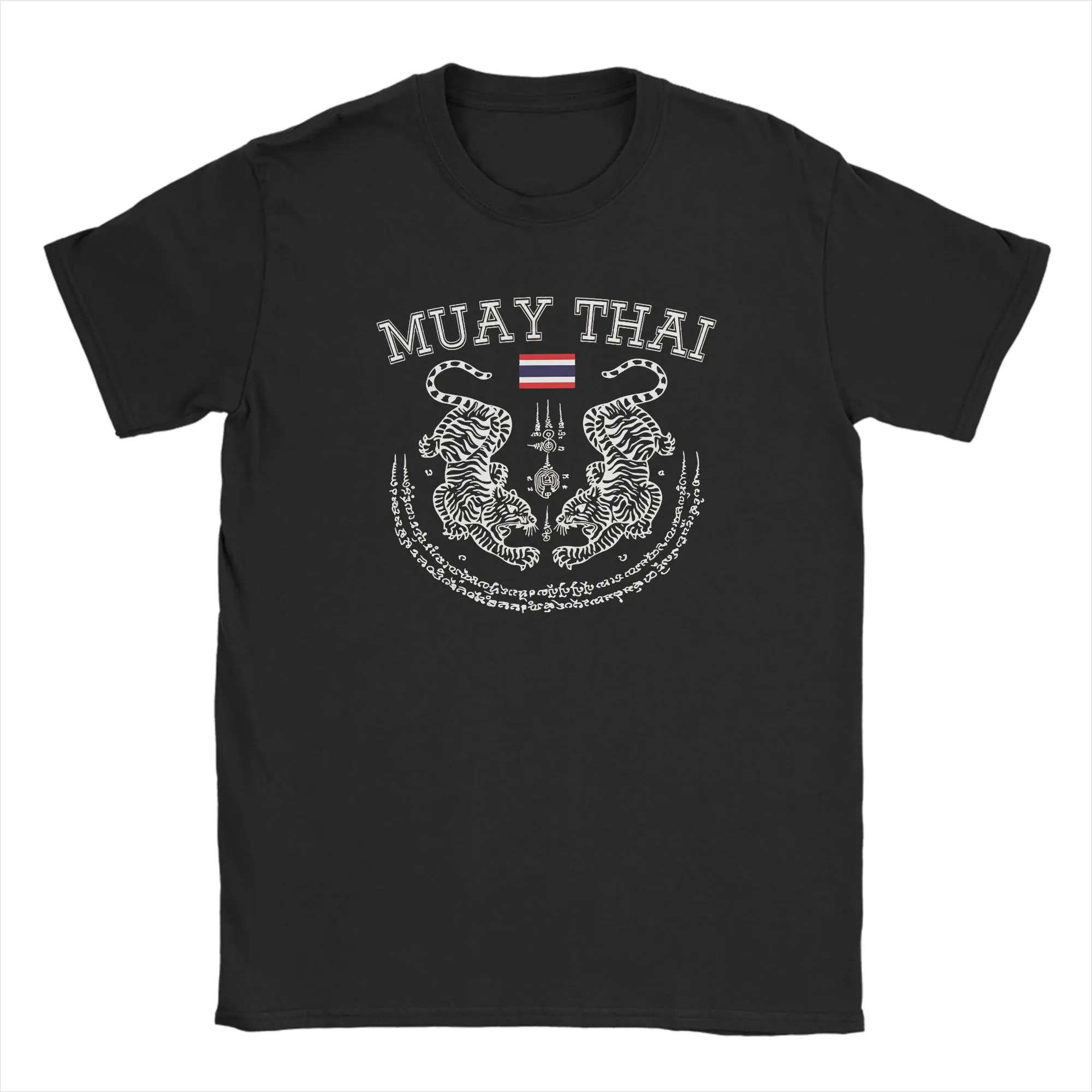 Neuartiges Muay-Thai-T-Shirt für Herren, Rundhalsausschnitt, Baumwolle, kurzärmelig, Geschenkidee, Kleidung