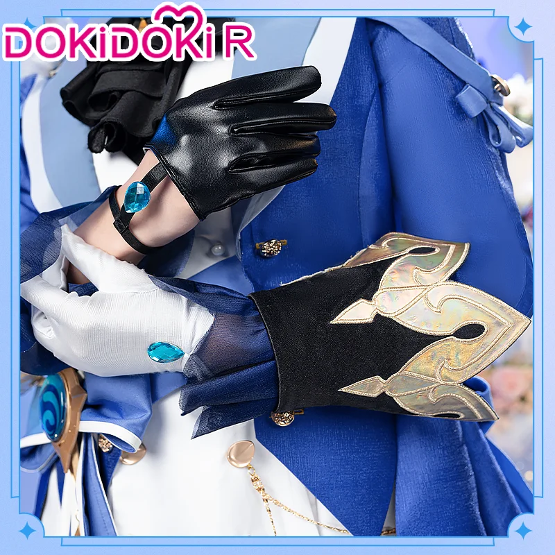 Pendentif Bleu Furina Fontaine Focalors - Accessoire Cosplay Genshin Impact, Chaîne Ou Broche