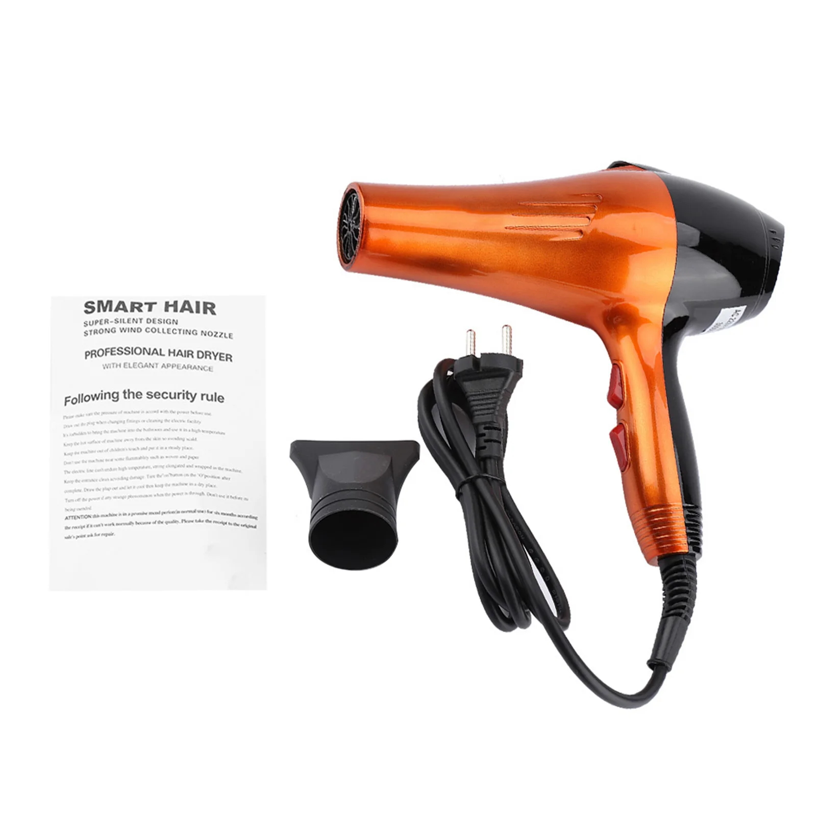 220V 3000W Hair Dryer Hot/Cold 4 Settings Professional Styling Tool for Barber Shops EU Plug