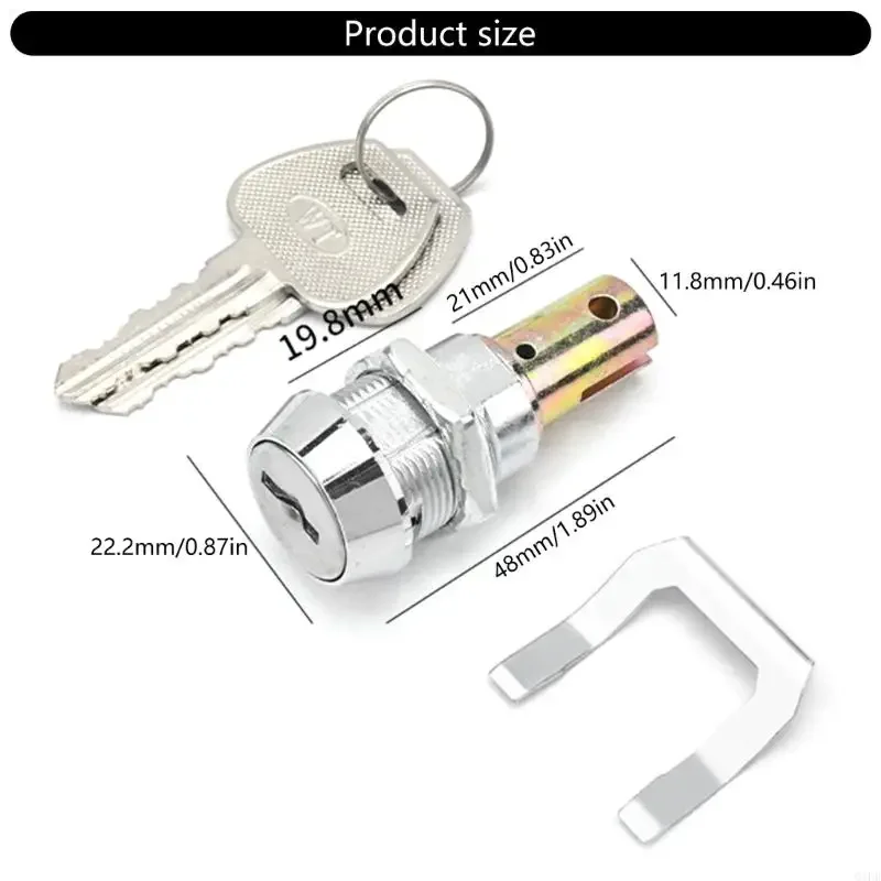 Q1FD Cabinet Insert Linkage Tool Box Lock with Key Portable File Cabinet Lock Enduring