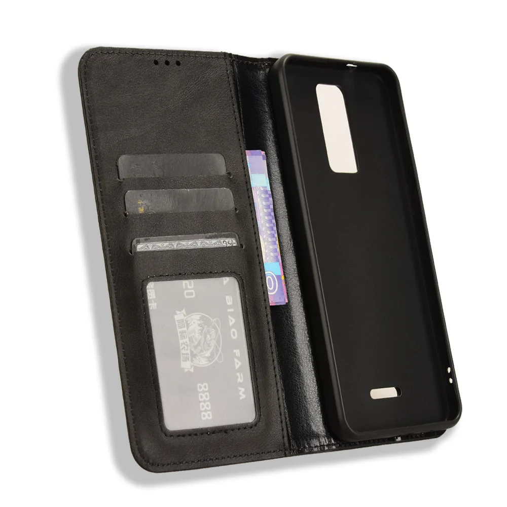 Per Consumer Cellular Lris Connect Case Portafoglio Magnetico Custodia In Pelle 360 ° Protect Book Style Cover Borse Per Telefono In Tinta Unita