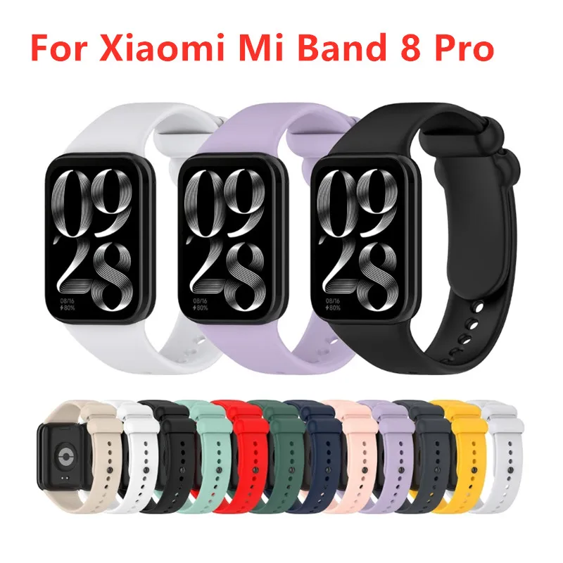 Correa De Silicona Para Xiaomi Mi Band 8 Pro, Pulsera De Tpu Suave, Correa Deportiva De Repuesto, Accesorios De Reloj Inteligente