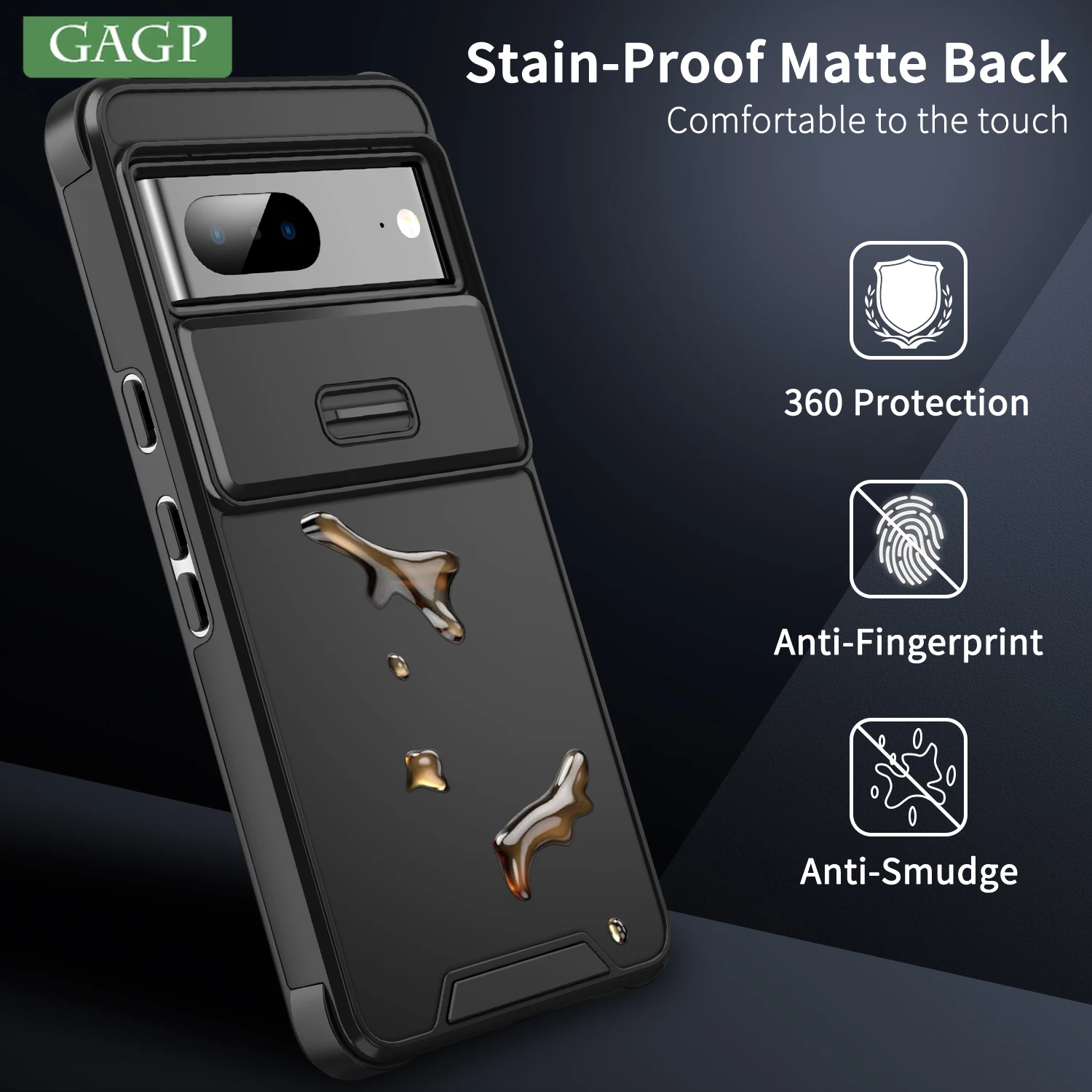 Sleek Slide Camera Case with Lens Protection & Wireless Charging Capability - Shockproof Cover