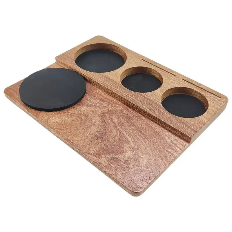 

Espresso Organizer Station Wooden Tamping Station For Baristas Tamper Holder Espresso Stand Coffee Station Organizer 51/54/58mm