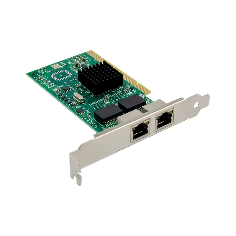 

1Set 82546EB PRO 1000MT PCI Gigabit Dual-Port Network Card 8492MT Network Card PC+Metal