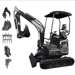 Mini pelle compacte personnalisée de haute qualité, machine de terrassement