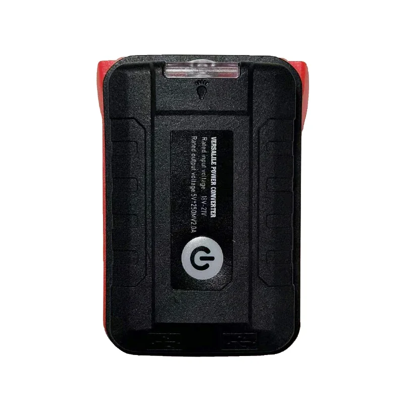 휴대용 작업 램프 토치 스포트라이트 LED 조명 밀워키 18V 배터리 용 듀얼 USB 충전 포트 전원 은행 어댑터 변환기