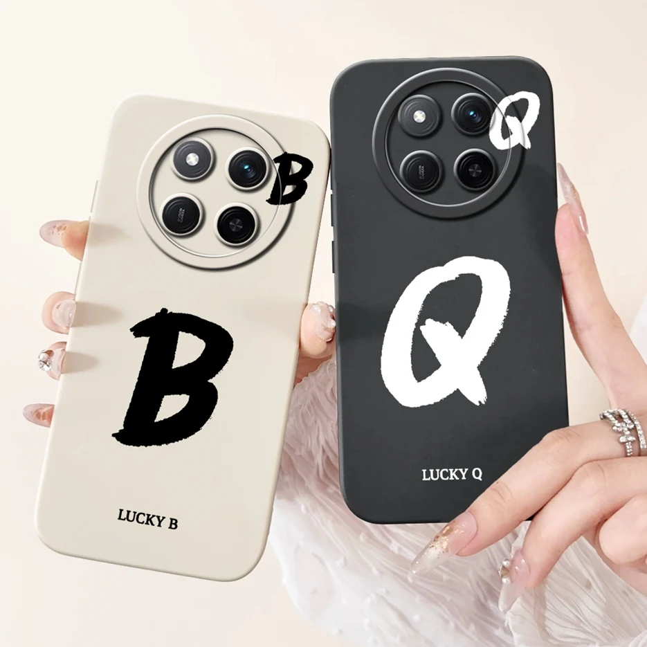 Cute Lucky Letters Soft Silicone Case - Stylish Protective Cover