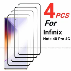 Enhanced 3D Curved Edge Tempered Glass Screen Protector (2/4 - Pack) for Infinix Note40Pro 4G (2PCS Tempered Glass)