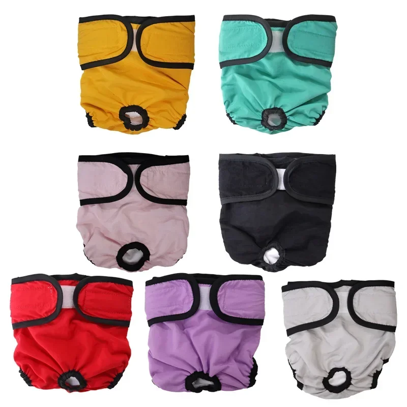 Washable Female Dog Diapers Premium Reusable Diapers Dogs Heat Dog Female Pet Adjustable Snaps