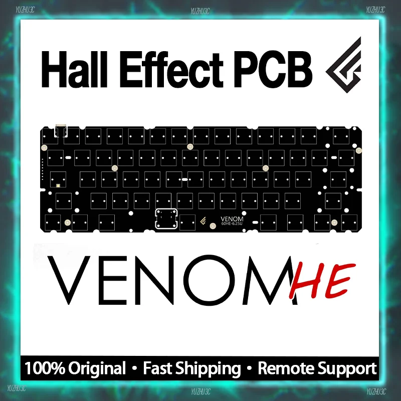 Geonworks Venom 60 HE Gaming Keyboard PCB Support GH60 tofu60