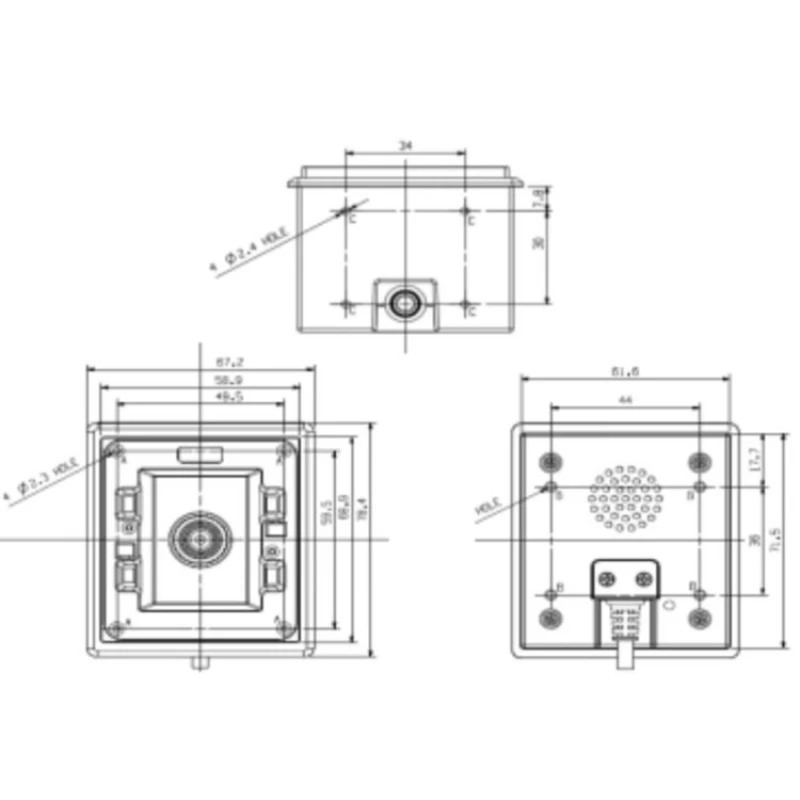 2d Qr Code Pdf417 Cmos Barcode Scanner Module Fixed Mount Scan Head