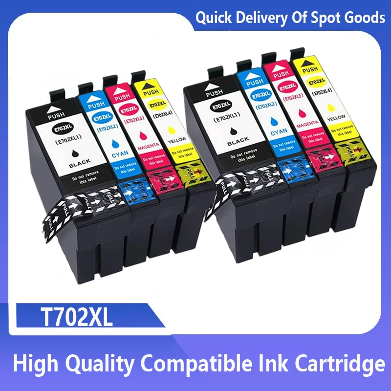 T702 T702XL 702 702XL Compatible Ink Cartridge for Epson Workforce Pro WF-3720 WF-3720DWF WF-3730 WF-3733 Printer t702 t702xl 702 702xl compatible ink cartridge for epson workforce pro wf 3720 wf 3720dwf wf 3730 wf 3733 printer