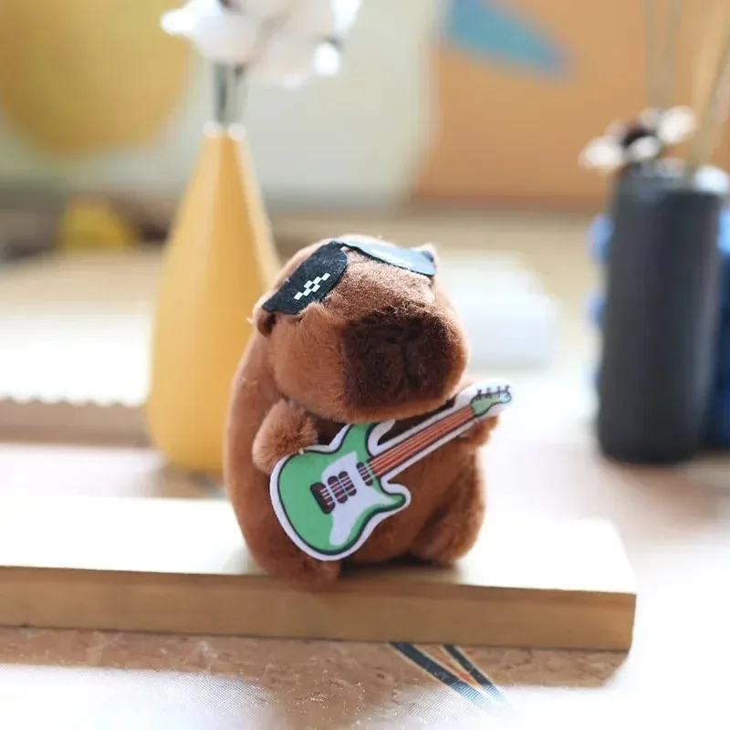 Cute Capybara Plush Doll Keychain Toy for Kids