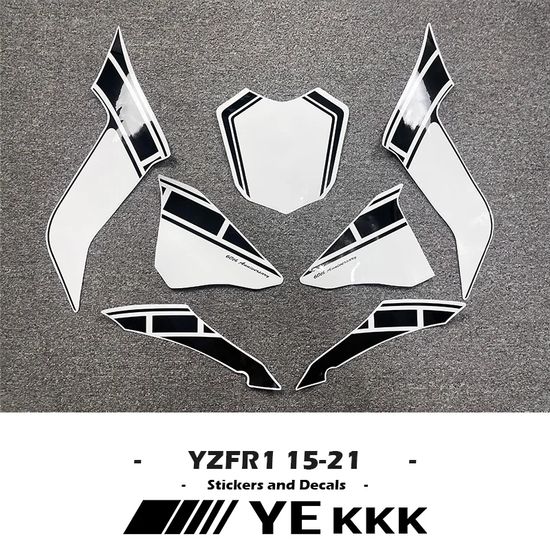 For YAMAHA YZF1000 YZFR1 YZF-R1 M S 60TH Anniversary Edition Full Vehicle Fairing Shell Sticker Decals sun 30th anniversary edition