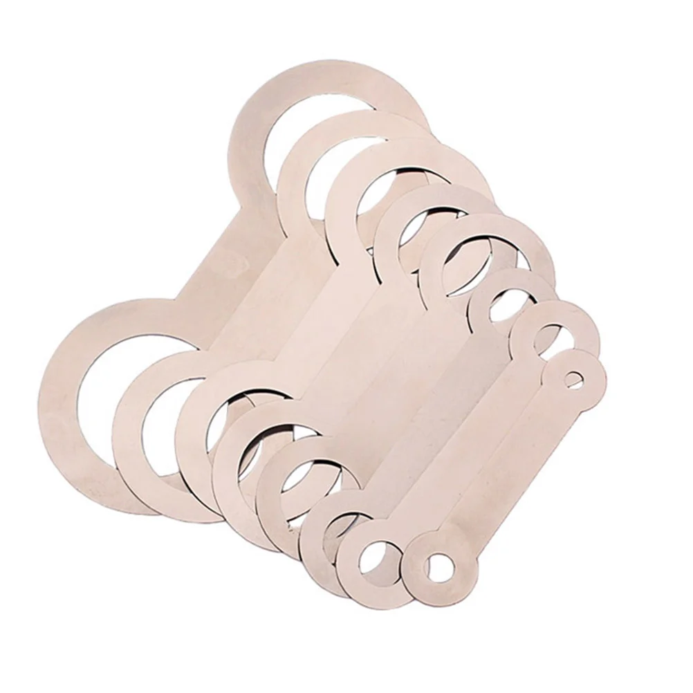 Saxophone Adjustment Pad Leveling Tool Iron Repair Instrument Pads 8 PCS/Set Silver saxophone accessories saxophone pads saxophone cleaning tools