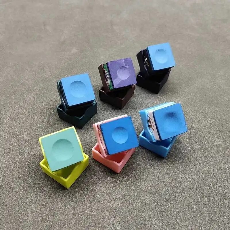 Description Picture 2 of item3pcs Rubber Billiard Chalk Holder Multicolor Billiard Cue Accessories Snooker Chalk Holder