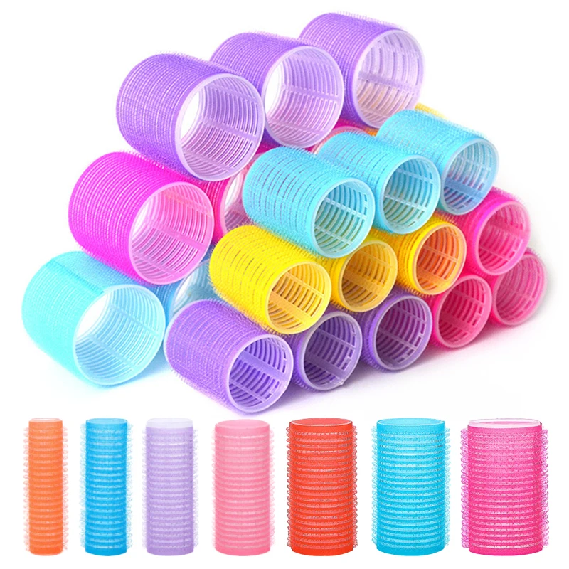 Self Grip Hair Rollers 6Pcs Magic Hair Curlers Set Salon Hairdressing Heatless Curling DIY Hairstyle Tools for Women Girl