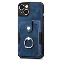 Slim Protective Ring Card Holder Phone Case Back Cover - Galaxy M15 F15 (SD0437)