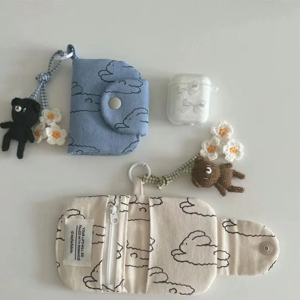 Chic Floral Coin Purse & Card Holder - Portable Korean Fashion