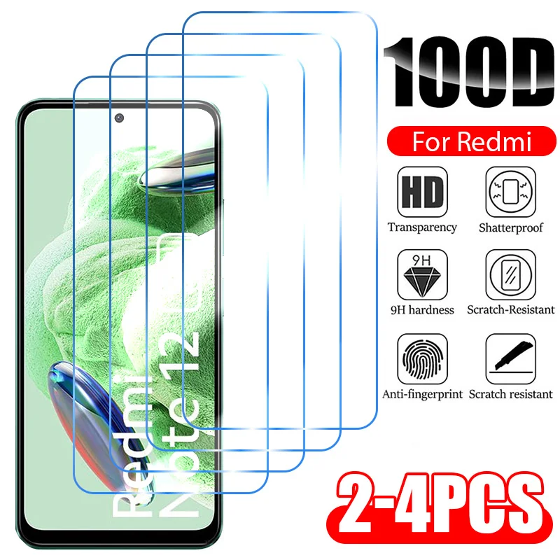 

Закаленное стекло для Redmi Note 12 11 Pro Plus 5G 11S 10S 9S, защитная пленка для экрана Redmi Note 10, 11, 9, 8 Pro, 5G 9C, 9A, стекло, 2-4 шт.