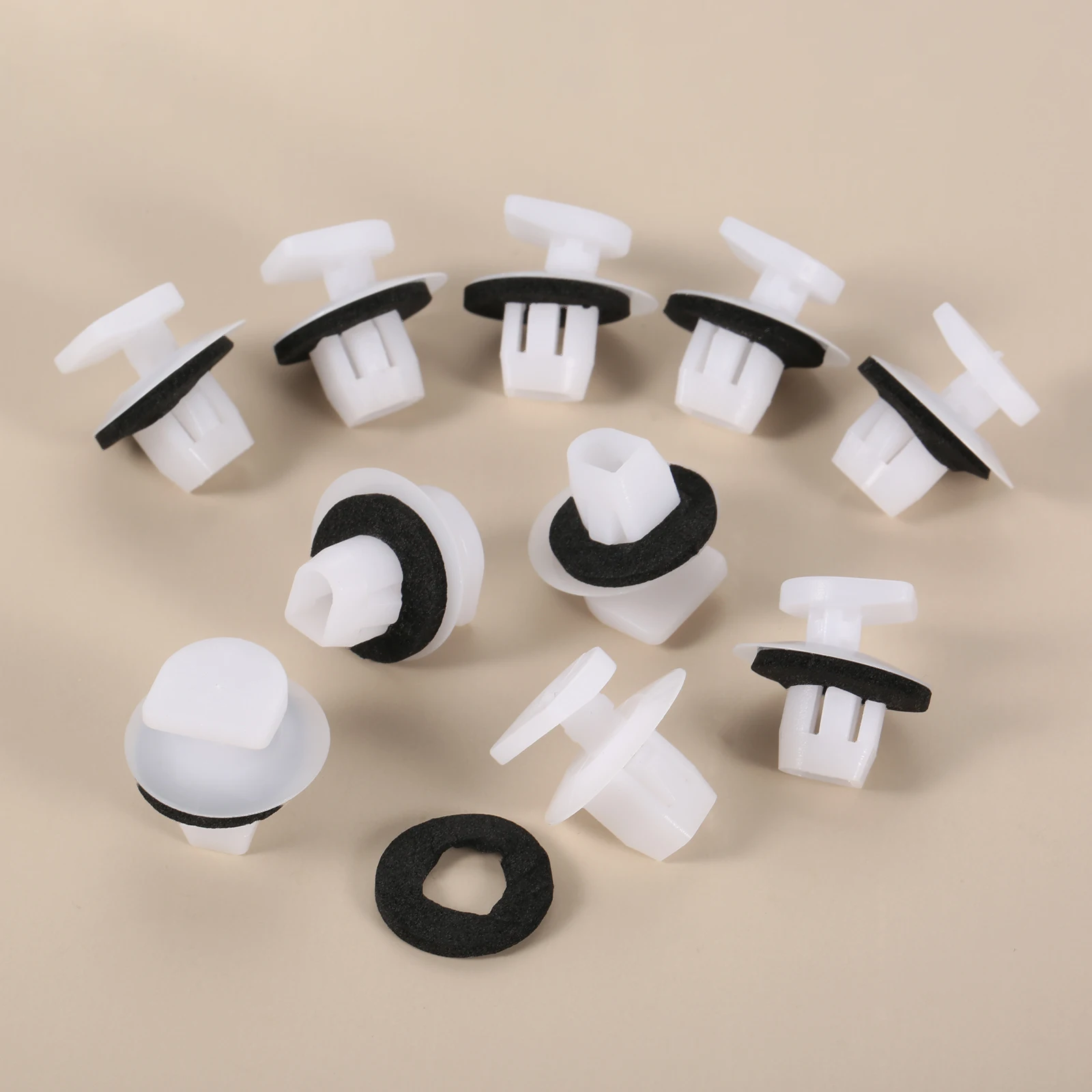 10-Piece Set Of Tail Light Lens & Housing Clips For Nissan - Part # 26398-ED000 (90-Day Warranty)