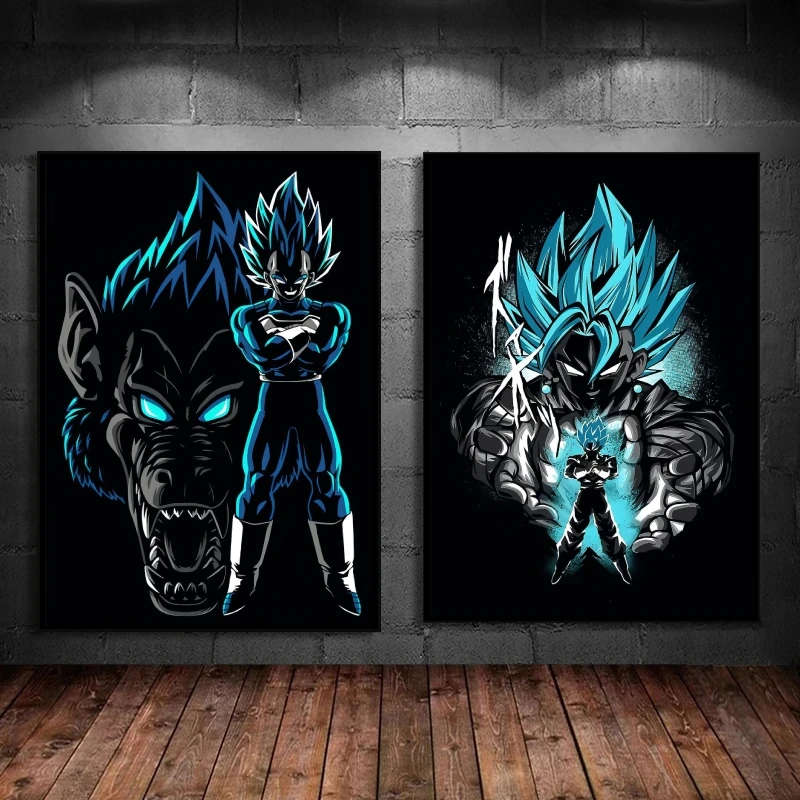 

Poster and Painting Dragon Ball Goku Birthday Gifts Wall Art Modern Living Room Decoration Paintings Modular Prints Kid Action