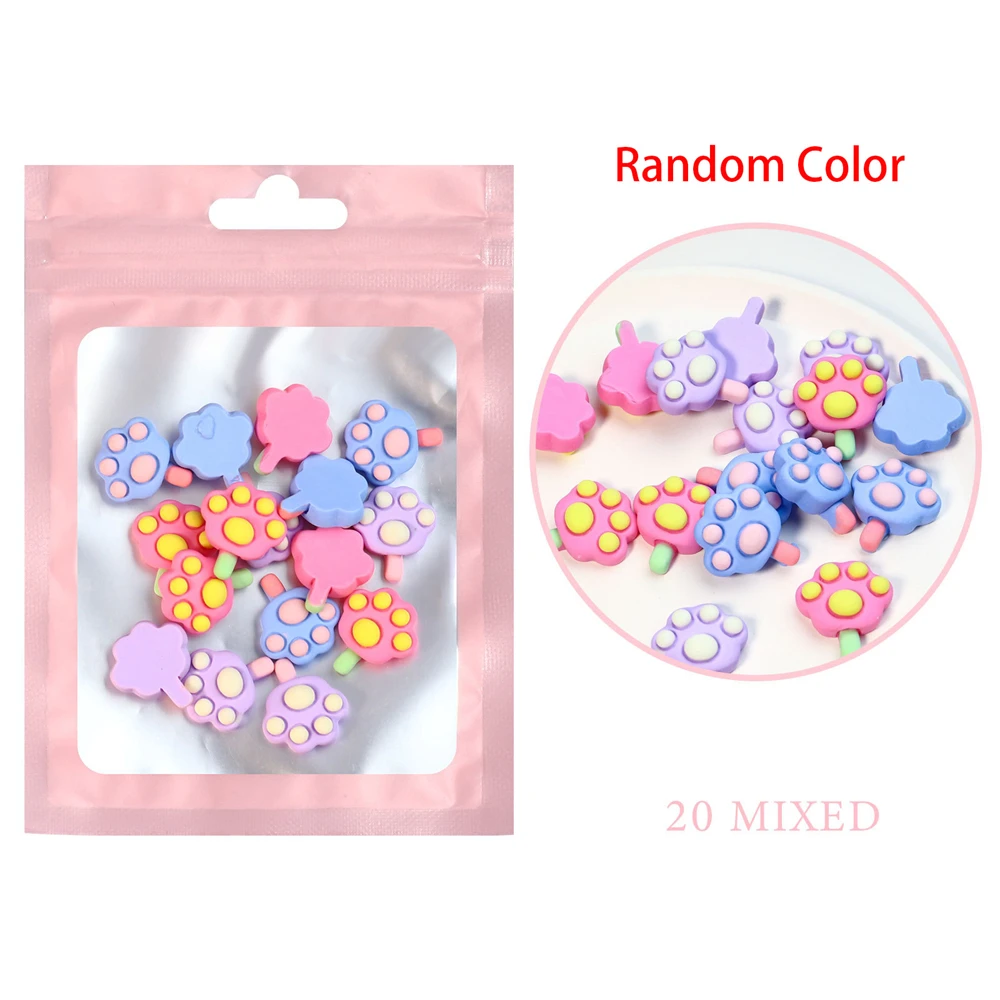 10 x Pink Assorted Mix Kawaii Decoden Kit Cute Cabochons - Malaysia Clay Art